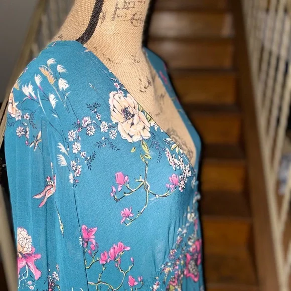 Free people NWT cherry blossom mini dress Large - Picture 10 of 10